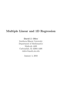 cover of the book Multiple Linear and 1D Regression