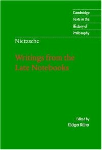 cover of the book Writings from the Late Notebooks