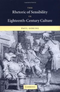 cover of the book The Rhetoric of Sensibility in Eighteenth-Century Culture