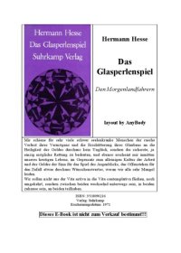 cover of the book Das Glasperlenspiel