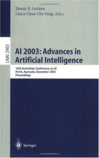 cover of the book AI 2003: Advances in Artificial Intelligence: 16th Australian Conference on AI, Perth, Australia, December 3-5, 2003. Proceedings