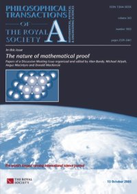 cover of the book The Nature of Mathematical Proof