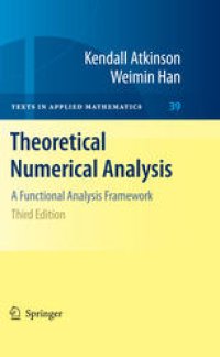 cover of the book Theoretical Numerical Analysis: A Functional Analysis Framework