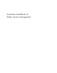 cover of the book Australian Handbook of Public Sector Management