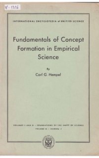 cover of the book Fundamentals of Concept Formation in Empirical Science