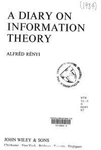 cover of the book A diary on information theory