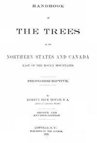 cover of the book Handbook of the trees of the northern states and Canada east of the Rocky Mountains.