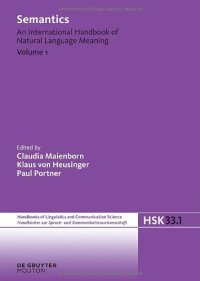 cover of the book Semantics: An International Handbook of Natural Language Meaning: Volume 1