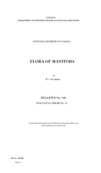 cover of the book Flora of Manitoba..