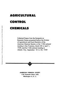 cover of the book Agricultural Control Chemicals