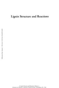 cover of the book Lignin Structure and Reactions