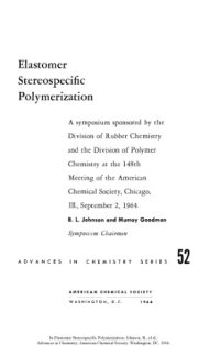 cover of the book Elastomer Stereospecific Polymerization