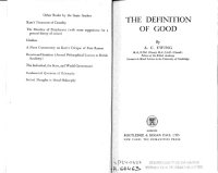 cover of the book The definition of good