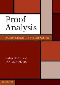 cover of the book Proof Analysis: A Contribution to Hilbert's Last Problem