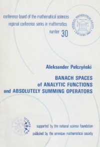 cover of the book Banach spaces of analytic functions and absolutely summing operators