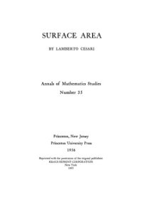 cover of the book Surface area