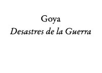 cover of the book Los Desastres de La Guerra