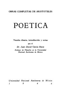 cover of the book Sobre poética