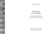 cover of the book En defensa de la felicidad