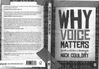 cover of the book Why Voice Matters: Culture and Politics after Neoliberalism