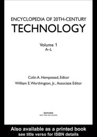 cover of the book Encyclopedia of 20Th-Century Technology