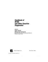 cover of the book Handbook of MTBE and Other Gasoline Oxygenates (Chemical Industries)