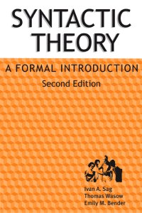 cover of the book Syntactic theory: a formal introduction