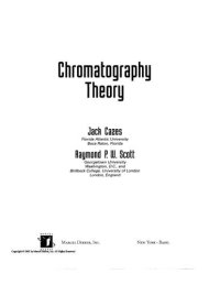 cover of the book Chromatography Theory (Chromatographic Science, 88)