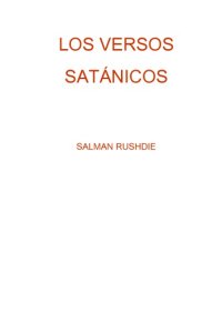 cover of the book Los versos satánicos