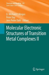 cover of the book Molecular Electronic Structures of Transition Metal Complexes II