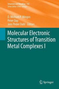 cover of the book Molecular Electronic Structures of Transition Metal Complexes I