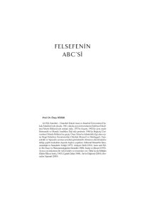 cover of the book Felsefenin ABC'si / Önay Sözer