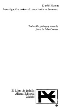 cover of the book Investigación sobre el conocimiento humano