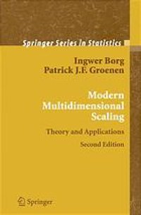 cover of the book Modern multidimensional scaling : theory and applications