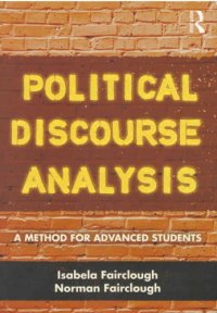 cover of the book Political Discourse Analysis. A method for advanced students