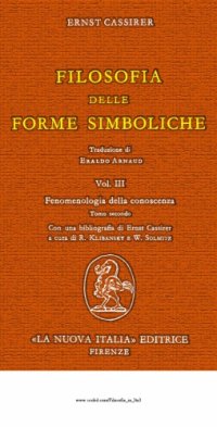 cover of the book Filosofia delle forme simboliche: fenomenologia della conoscenza