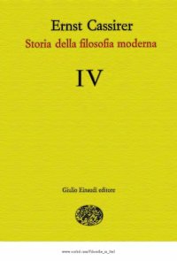 cover of the book Storia della filosofia moderna