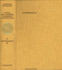 cover of the book Storia del pensiero filosofico e scientifico: l'Ottocento - Tomo I