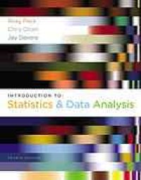 cover of the book Introduction to statistics and data analysis