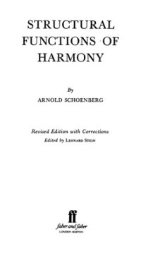 cover of the book Structural Functions of Harmony