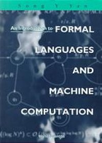 cover of the book An introduction to formal languages and machine computation