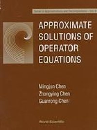 cover of the book Approximate solutions of operator equations