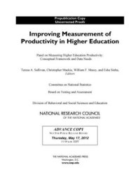 cover of the book Improving Measurement of Productivity in Higher Education