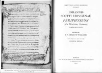 cover of the book Iohannis Scotti Eriugenae Periphyseon