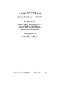 cover of the book Sprachphilosophie in Antike und Mittelalter