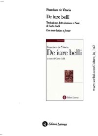 cover of the book De iure belli. Testo latino a fronte