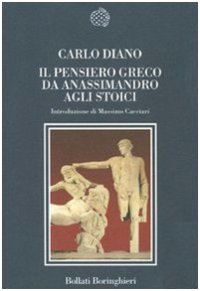 cover of the book Il pensiero greco da Anassimandro agli stoici