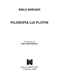 cover of the book Filosofia lui Plotin