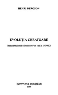 cover of the book Evolutia creatoare