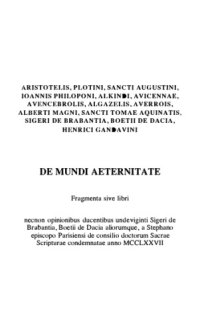 cover of the book Despre eternitatea lumii